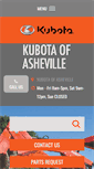 Mobile Screenshot of kubotaofasheville.com